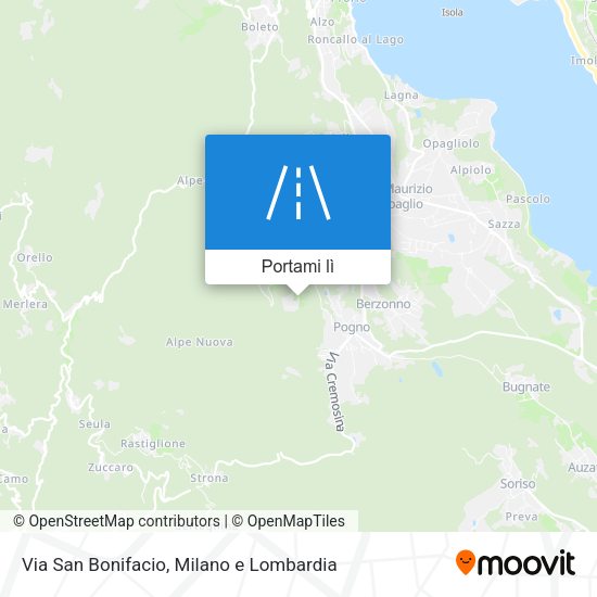 Mappa Via San Bonifacio