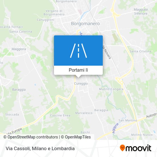 Mappa Via Cassoli