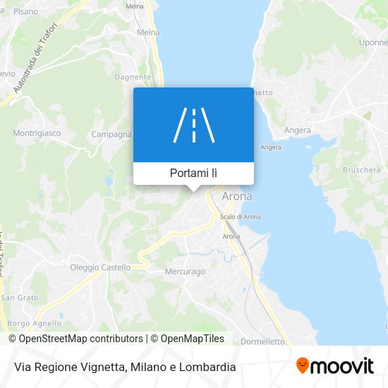 Mappa Via Regione Vignetta