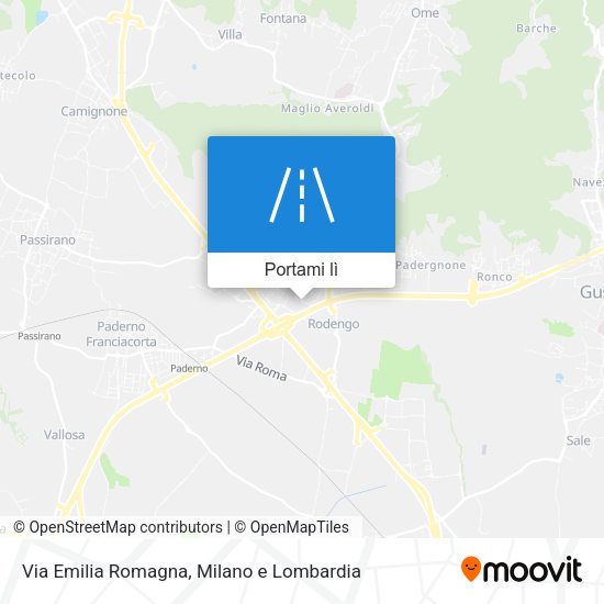 Mappa Via Emilia Romagna