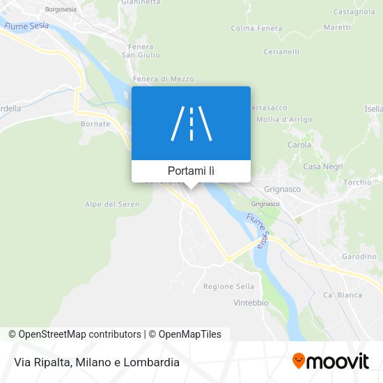 Mappa Via Ripalta
