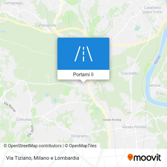 Mappa Via Tiziano