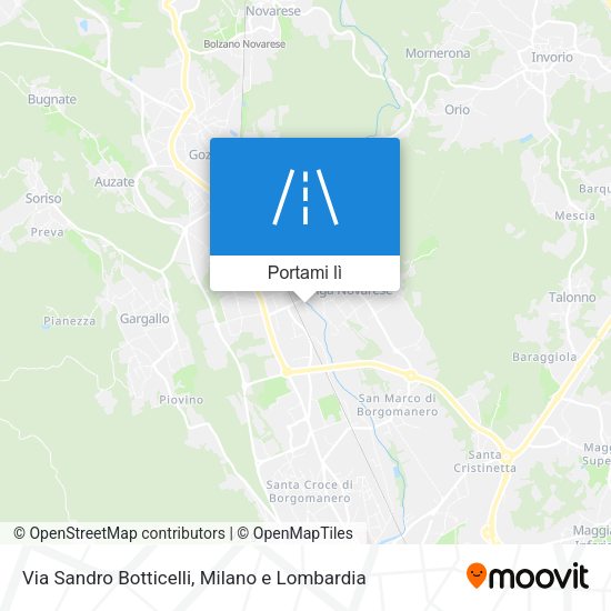Mappa Via Sandro Botticelli