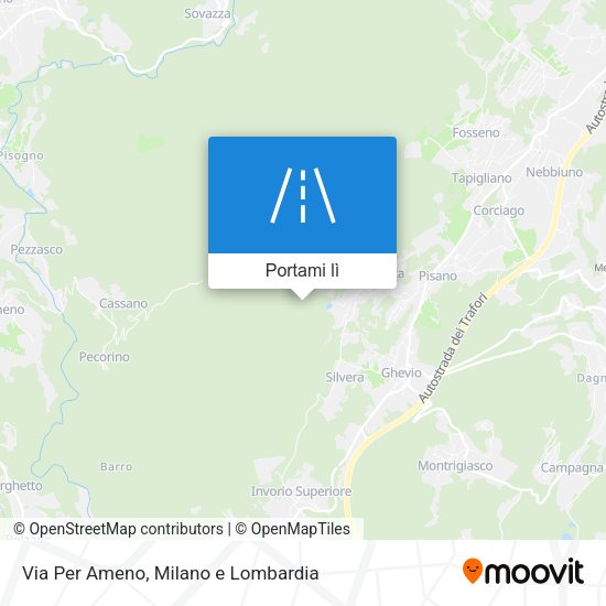 Mappa Via Per Ameno