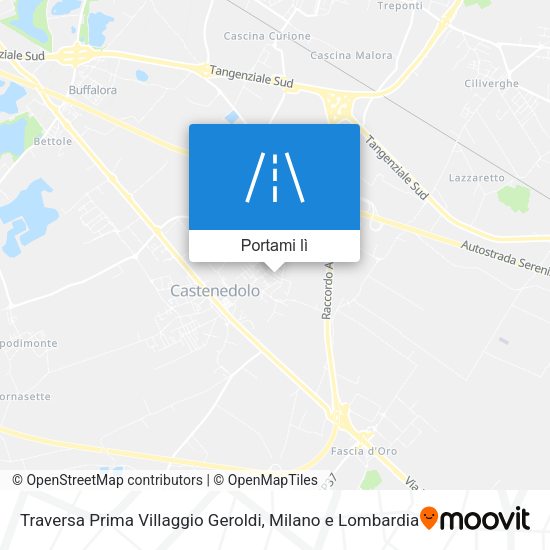 Mappa Traversa Prima Villaggio Geroldi