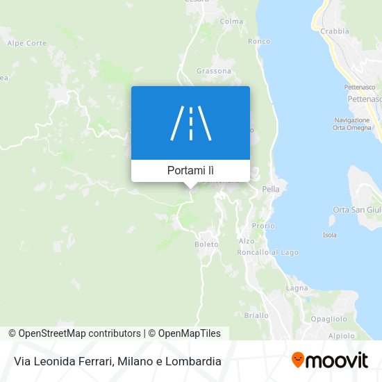 Mappa Via Leonida Ferrari