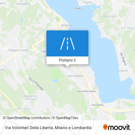 Mappa Via Volontari Della Libertà