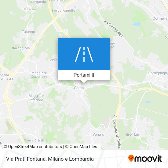 Mappa Via Prati Fontana