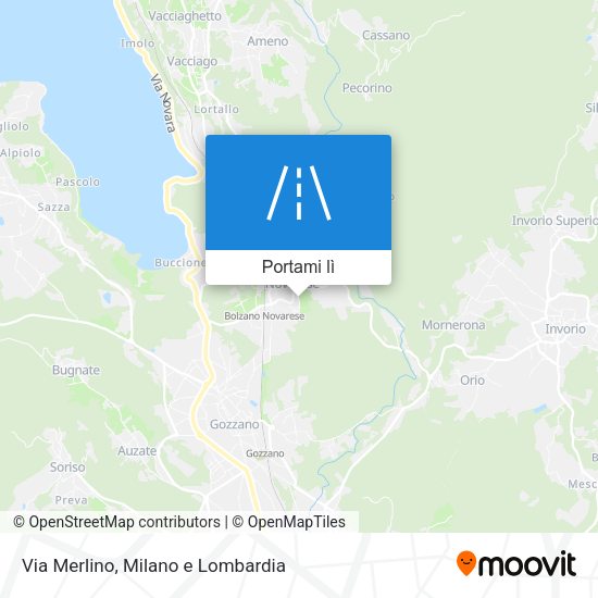 Mappa Via Merlino