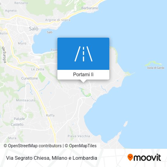 Mappa Via Segrato Chiesa
