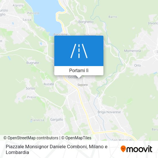 Mappa Piazzale Monsignor Daniele Comboni