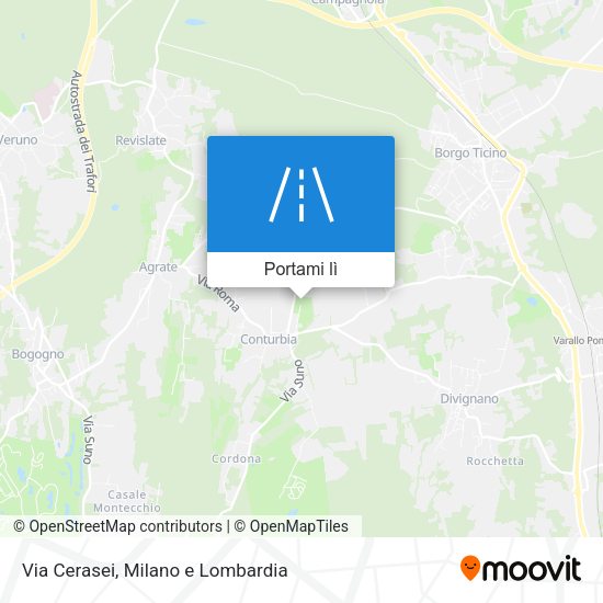 Mappa Via Cerasei
