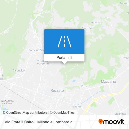 Mappa Via Fratelli Cairoli