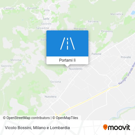 Mappa Vicolo Bossini