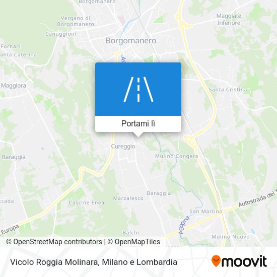 Mappa Vicolo Roggia Molinara