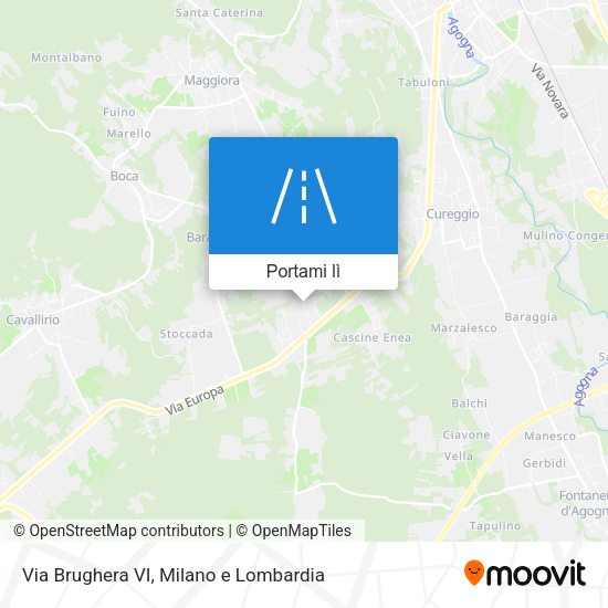 Mappa Via Brughera VI