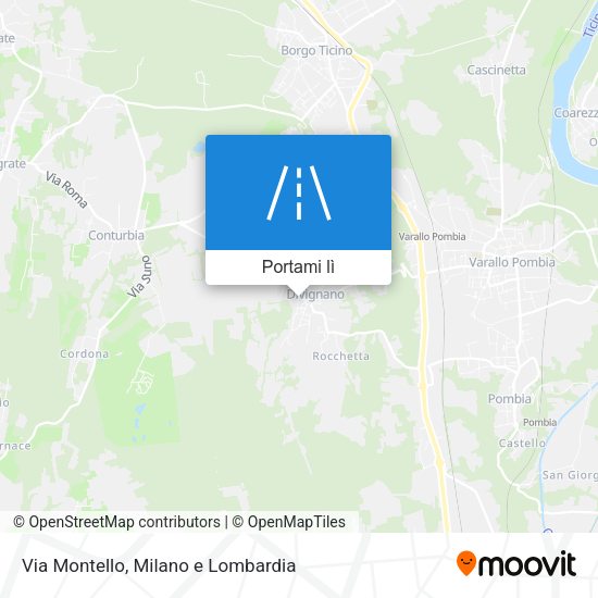 Mappa Via Montello