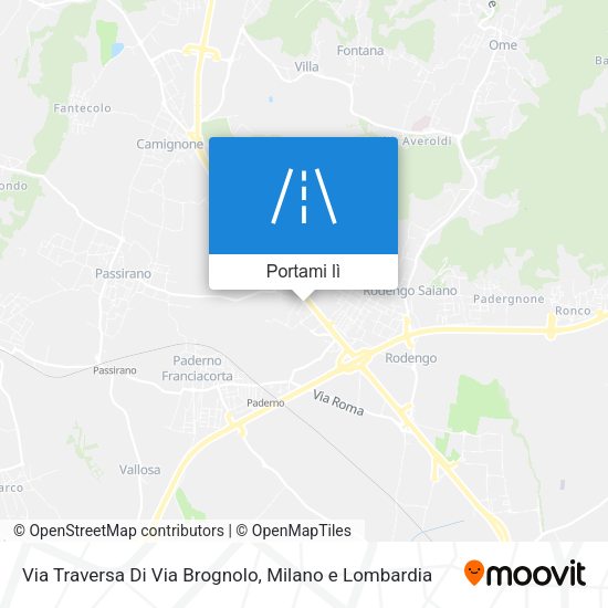 Mappa Via Traversa Di Via Brognolo