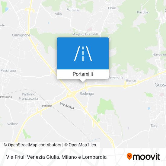 Mappa Via Friuli Venezia Giulia