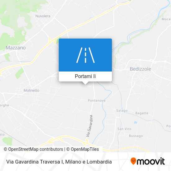 Mappa Via Gavardina Traversa I