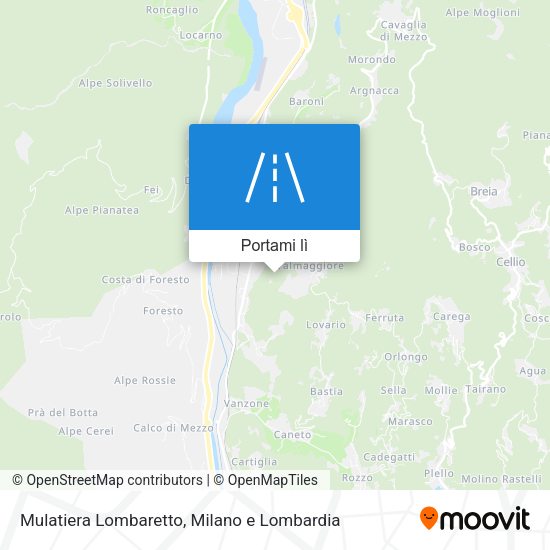 Mappa Mulatiera Lombaretto