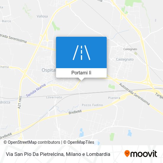 Mappa Via San Pio Da Pietrelcina