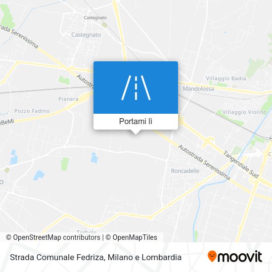 Mappa Strada Comunale Fedriza