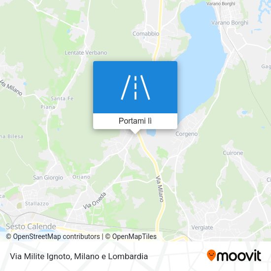 Mappa Via Milite Ignoto