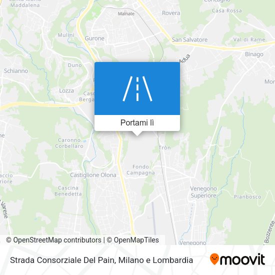 Mappa Strada Consorziale Del Pain