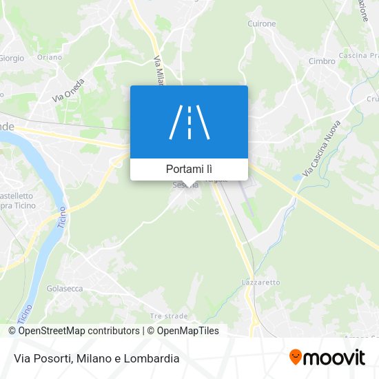 Mappa Via Posorti