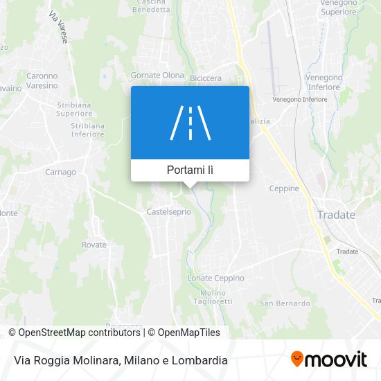 Mappa Via Roggia Molinara