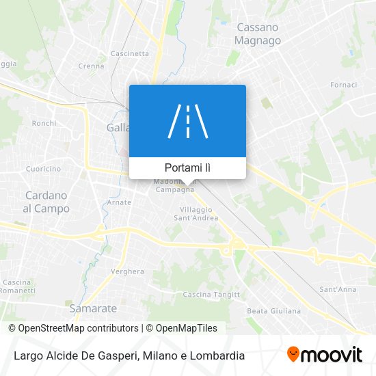 Mappa Largo Alcide De Gasperi