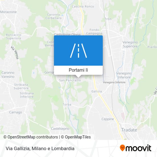 Mappa Via Gallizia