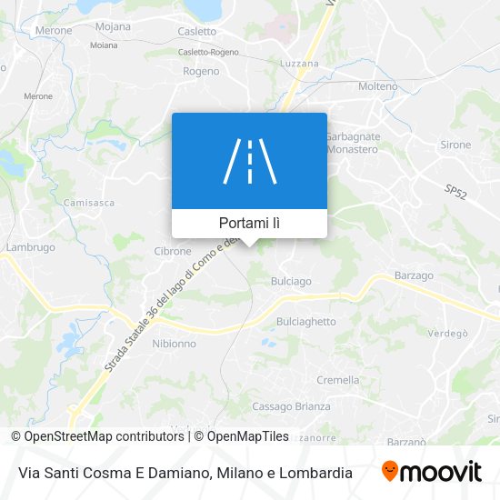 Mappa Via Santi Cosma E Damiano
