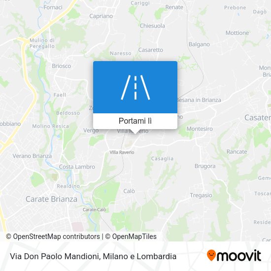 Mappa Via Don Paolo Mandioni