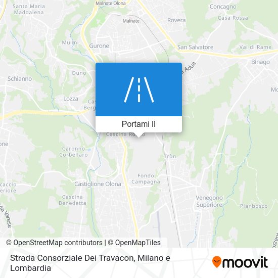 Mappa Strada Consorziale Dei Travacon