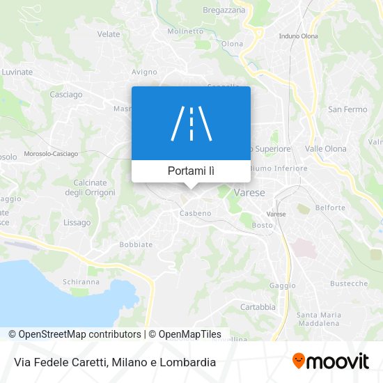 Mappa Via Fedele Caretti