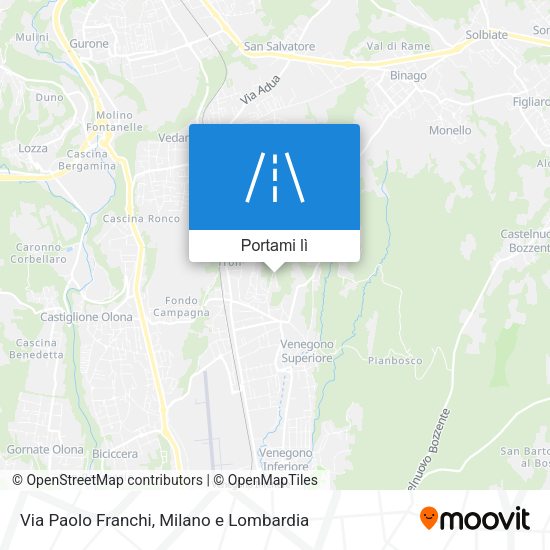 Mappa Via Paolo Franchi