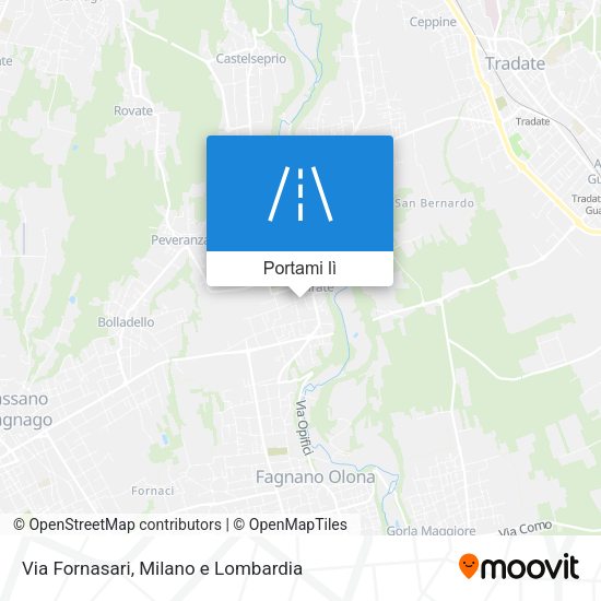 Mappa Via Fornasari