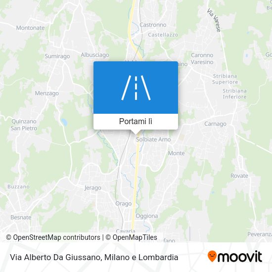 Mappa Via Alberto Da Giussano