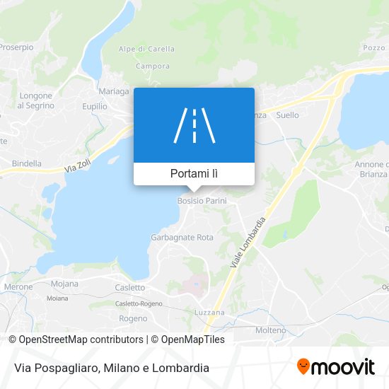 Mappa Via Pospagliaro