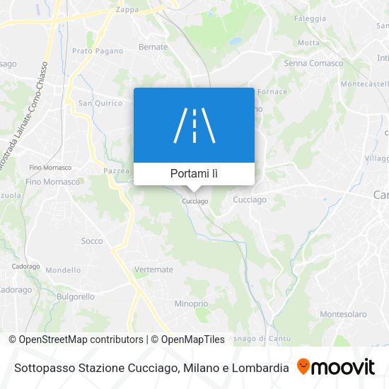Mappa Sottopasso Stazione Cucciago