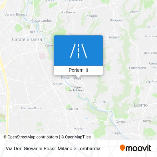 Mappa Via Don Giovanni Rossi