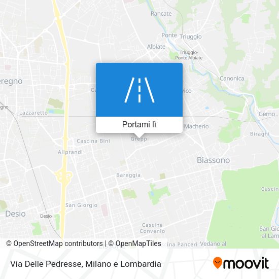 Mappa Via Delle Pedresse