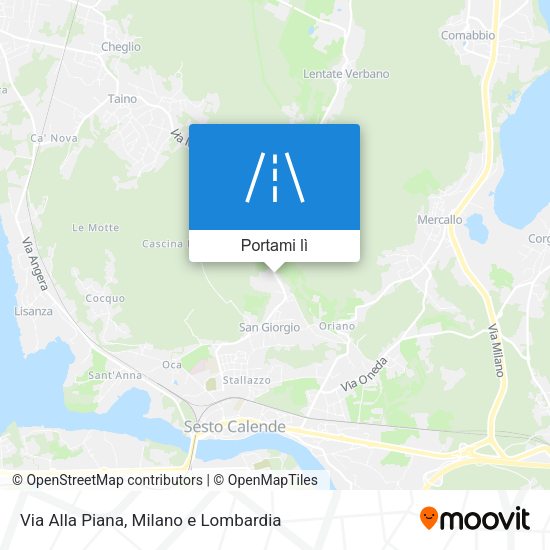 Mappa Via Alla Piana
