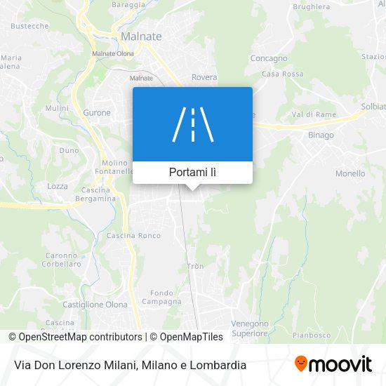 Mappa Via Don Lorenzo Milani