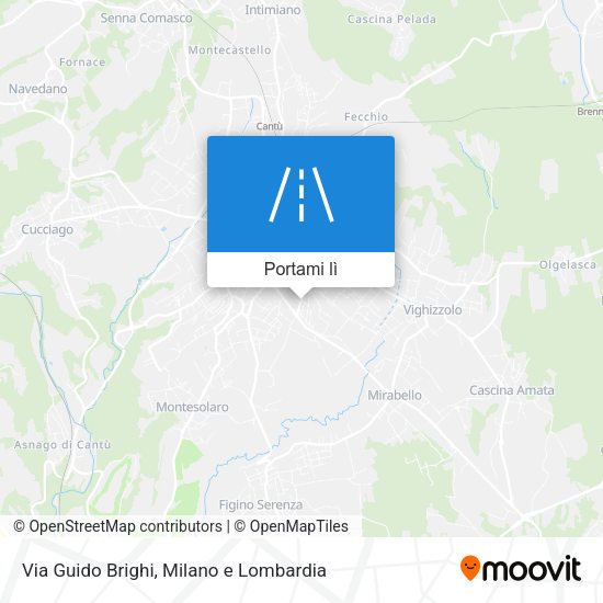 Mappa Via Guido Brighi