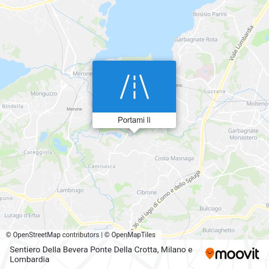 Mappa Sentiero Della Bevera Ponte Della Crotta