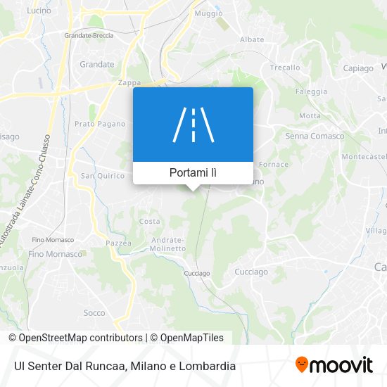 Mappa Ul Senter Dal Runcaa
