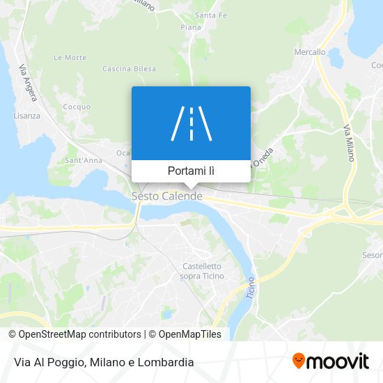 Mappa Via Al Poggio
